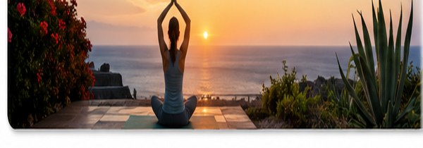 Yoga am Meer bei Sonnenaufgang auf Ischia