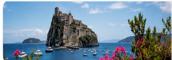 Ischia Panorama mit Castello Aragonese für Pithecusa.com